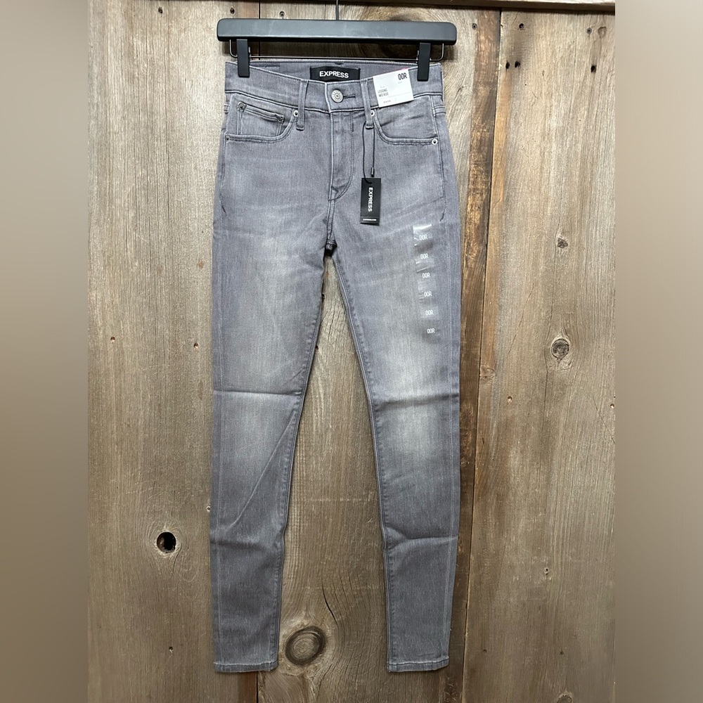 Express Mid Rise Legging Jeans in Gray Size 00 Women’s